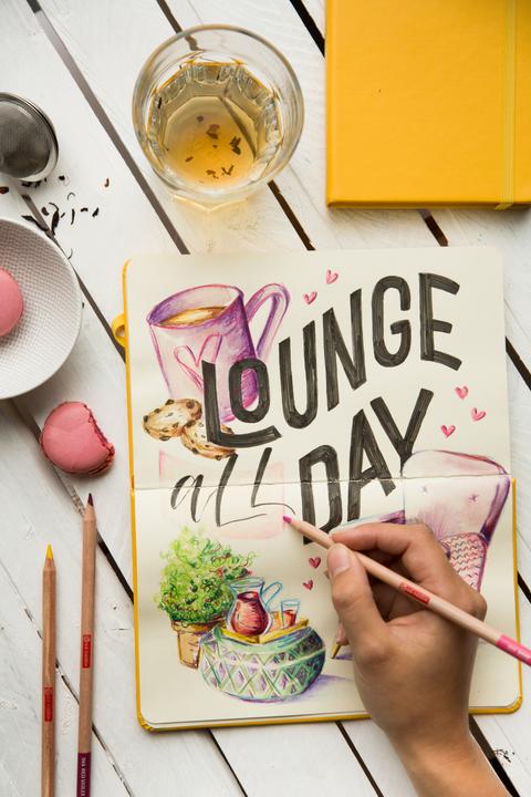 Produktbild Talens Malbuch 13 x 21 cm Gold Gelb (A5)