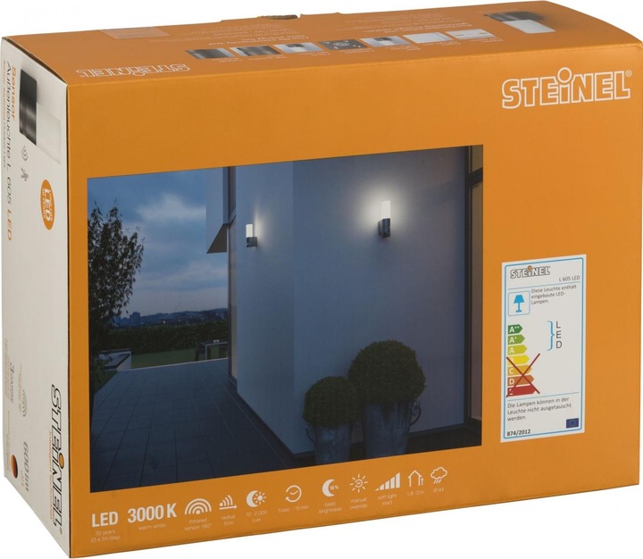 Actual product image Steinel LED Sensorleuchte L 606 (600 lm, IP44)