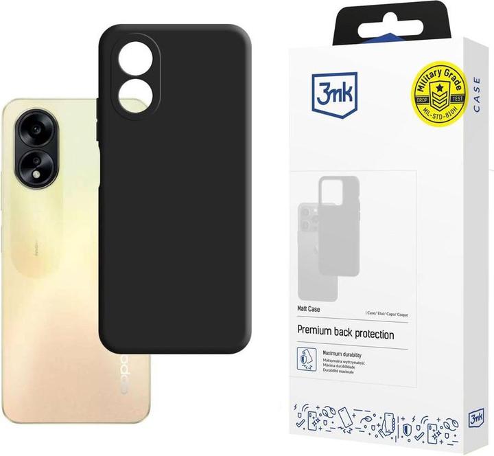 Image du produit 3MK Coque mate pour Oppo A38 - noir (Oppo A38)