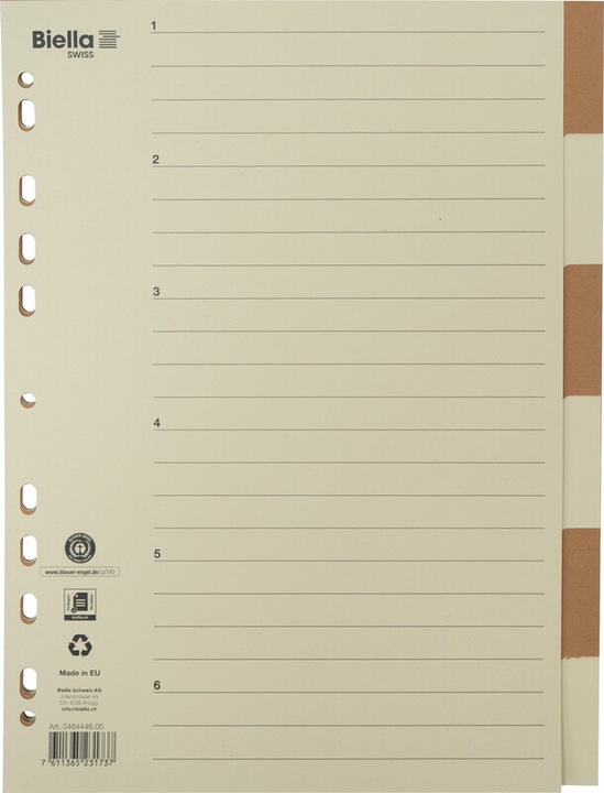 Actual product image Biella Register