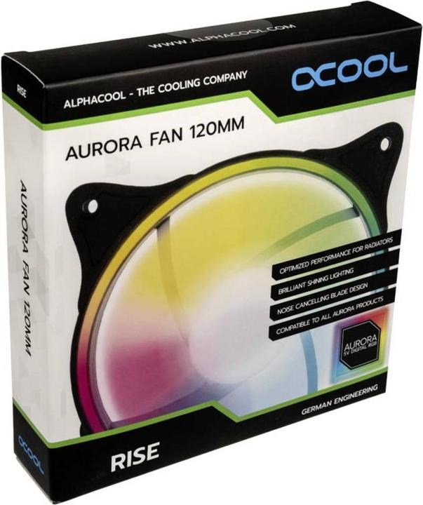 Produktbild Alphacool Rise Aurora PWM-Lüfter (120 mm, 1 x)