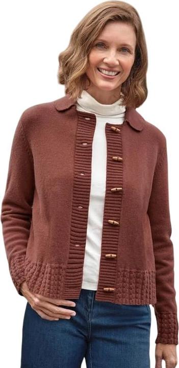 Produktbild Woolovers Strickjacke Knebel aus Holz (M)