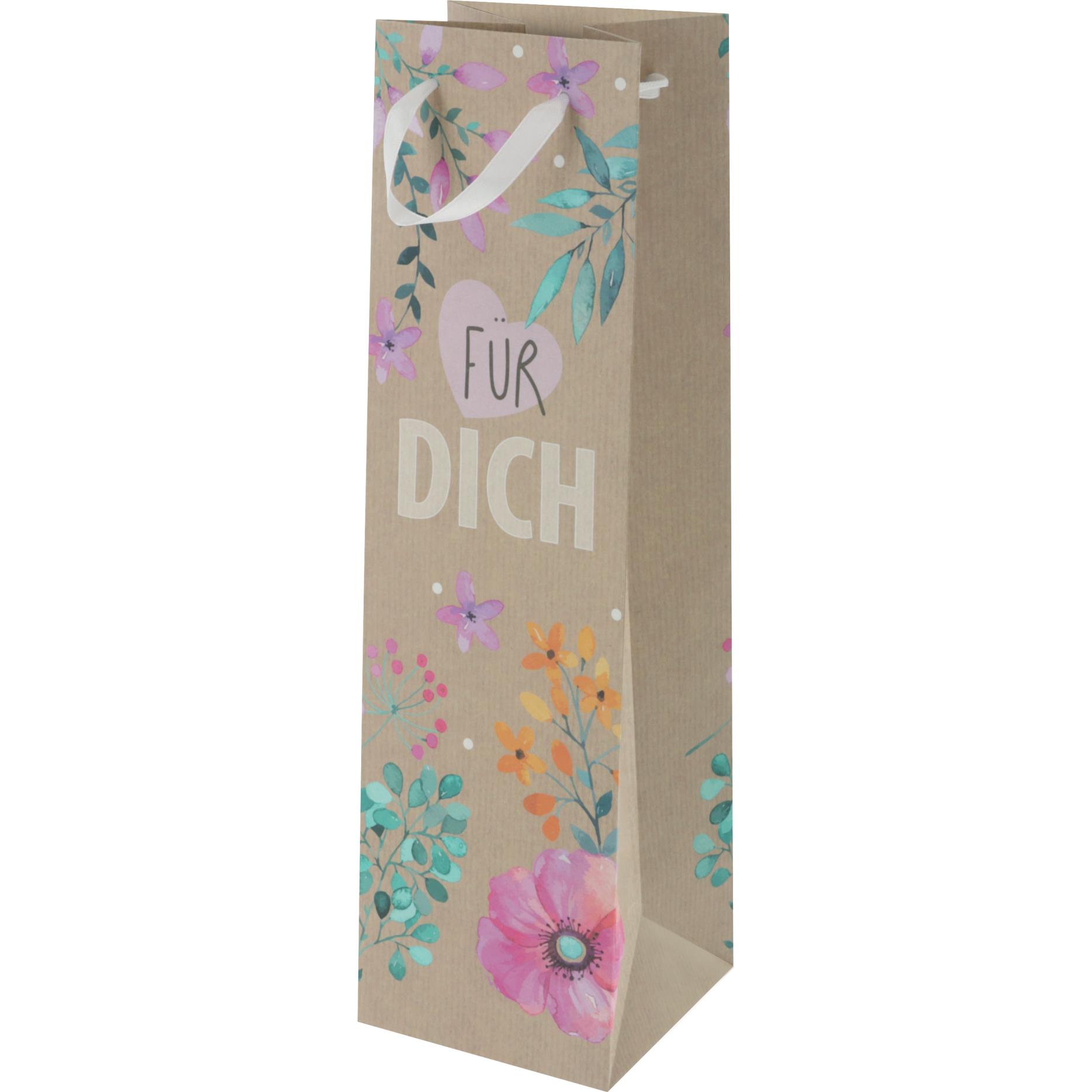 Susy Card, Geschenkverpackung, SUSYCARD Geschenkt.Kraft 10,5x36x10cm Flower Frame FSC (Geschenktüte, 1 x)