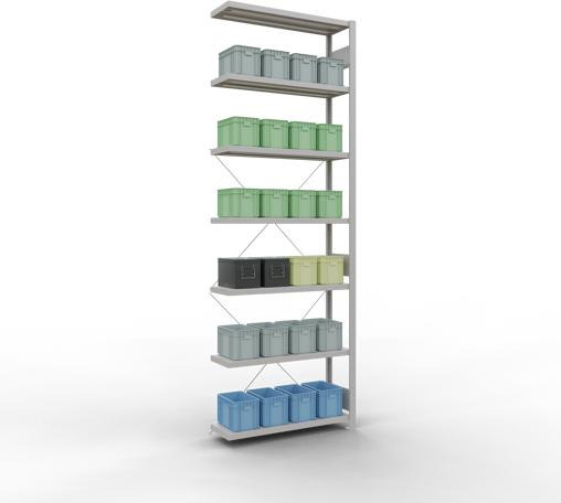 Actual product image Schulte Lagertechnik MULTIplus330 boltless bay system with cross brace