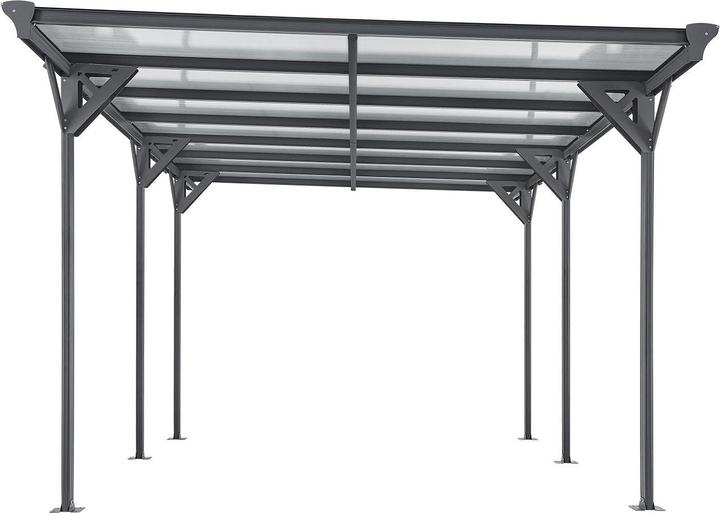 Actual product image Juskys Carport with flat roof