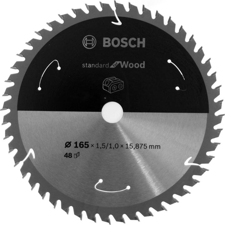 Productafbeelding Bosch Professional Zubehör Cirkelzaagblad Standaard voor hout, 165x1,5/1x15,875, 48 tanden
