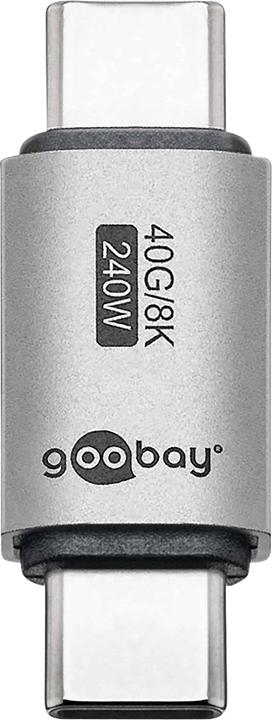Goobay USB-C-Adapter gerade, USB4 (USB Typ C, USB Typ C)