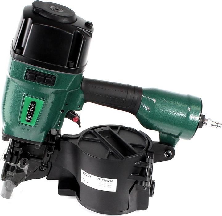 Actual product image Prebena 7F-CNW90-S01 Cloueuse pneumatique et Agrafeuse pour clous à tôle, type CNW de 45 à 90 mm +