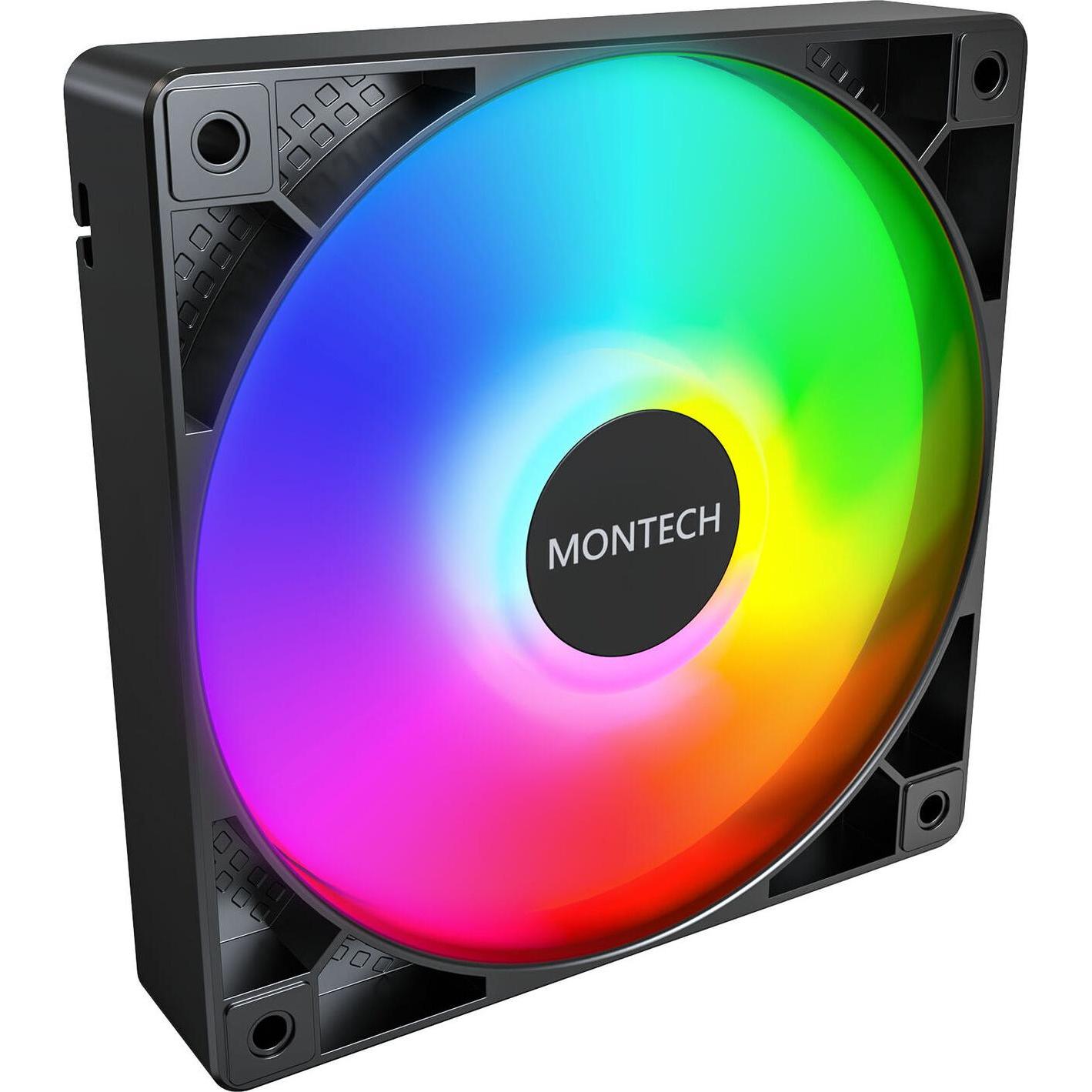 Montech GF120 PWM (120 mm, 1 x), PC Lüfter, Schwarz