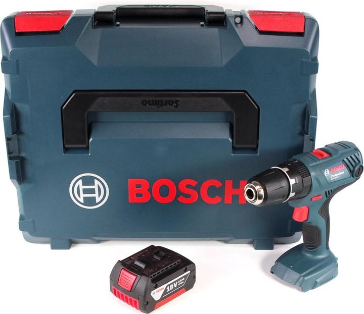 Produktbild Bosch Professional GSB 18V-21 Akku Schlagbohrschrauber 18V 55Nm + 1x Akku 3,0Ah + L-Boxx - ohne Lade (Akkubetrieb)