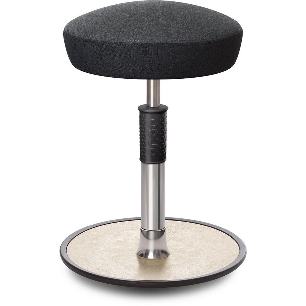 Ongo, Bürostuhl, Sitz- Stehhocker Free Regular Hutsitz kvadrat Remix Anthrazit chrom /creme