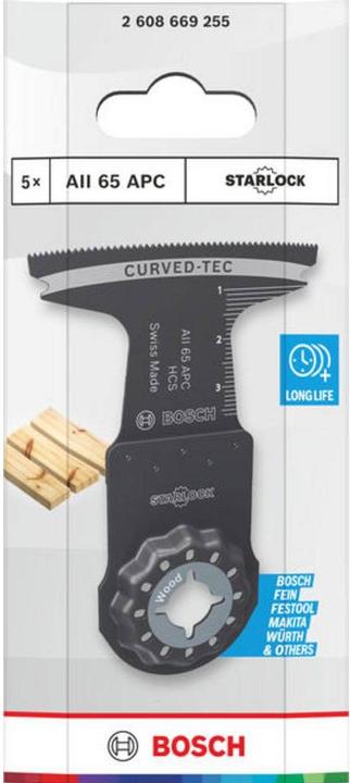 Immagine prodotto Bosch Professional Zubehör AII 65 APC Tauchsägeblatt für Multifunktionswerkzeuge, 5-tlg.