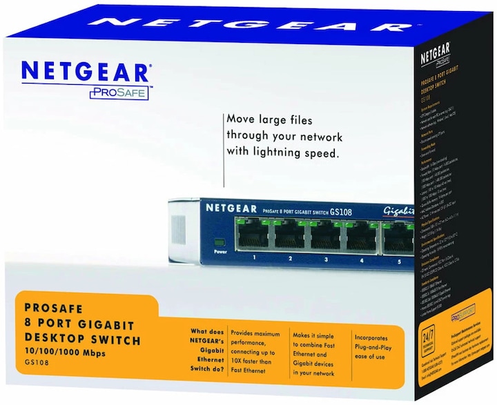 Productafbeelding Netgear Gs108ge (8 Havens)