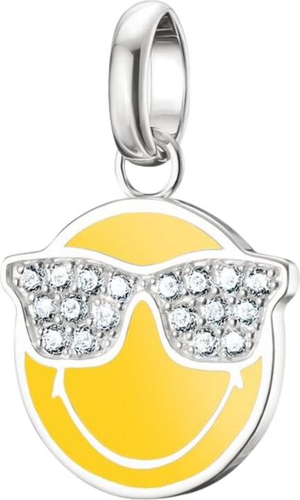 Actual product image Thomas Sabo Smiley World Sunglasses Charm-Anhänger Connect Silber (Enamel, 925 Sterling silver)