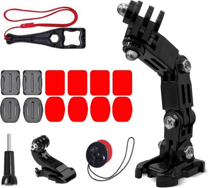 Actual product image Hurtel Helmet fastening accessories (GoPro Hero 5, GoPro Hero 8, GoPro Hero 4, GoPro Hero 10, GoPro Hero 11, GoPro Hero 9, GoPro Hero 12, GoPro Hero 7, GoPro Hero 13, Osmo Action 3, Osmo Action 4, Insta360 One R)