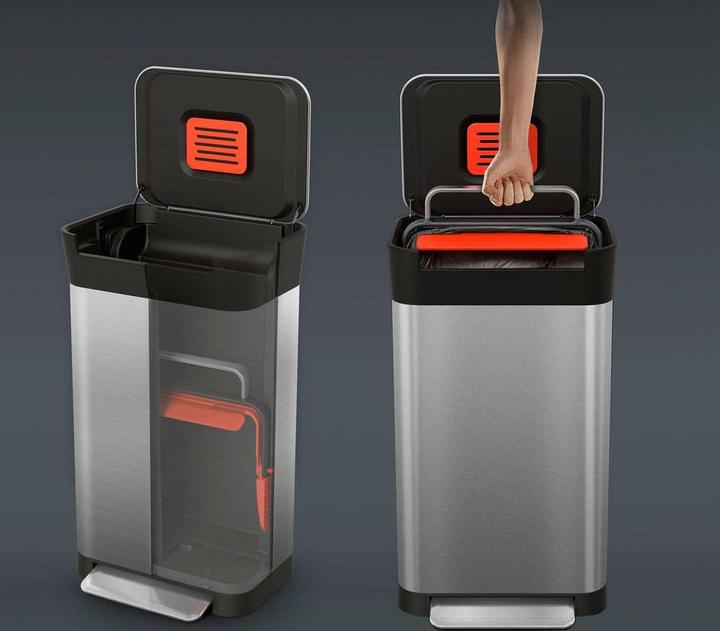 Produktbild Joseph Joseph Abfalleimer TITAN hellgrau (30 l)