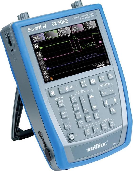 Immagine prodotto Metrix OX 9062 Oscilloscopio digitale 60 MHz a 2 canali 2,5 GSa/s 100 kpts 12 Bit Dig (CAT II 1000V, CAT III 600V)