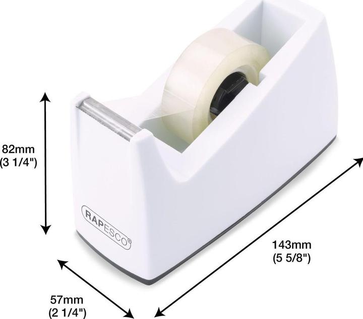 Productafbeelding Rapesco 300 Klebebandspender und 4 Klebebandrollen Weiss