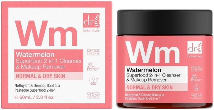 Produktbild Dr Botanicals WATERMELON SUPERFOOD 2-in-1 cleanser & makeup remover 60 ml (Make-Up Entferner, 60 ml)