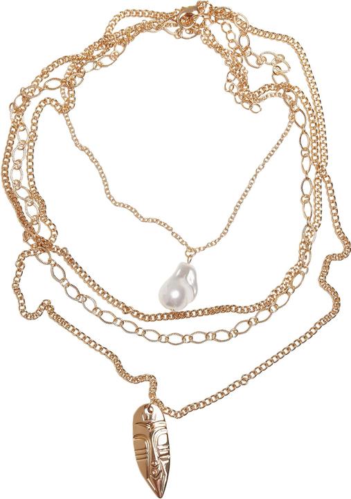 Actual product image Urban Classics Indiana Plate Necklace (40% zinc, 10% plastic, 50% iron)