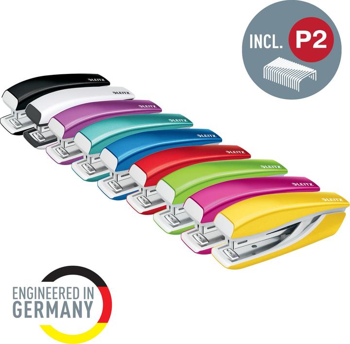 Actual product image Leitz Mini NeXXt WOW stapler red metallic (10 Sheets)