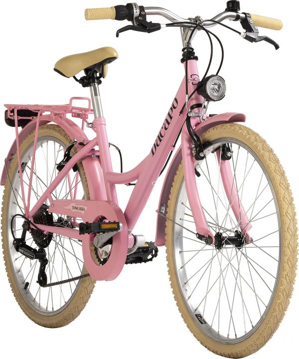 Actual product image Kinderfahrrad 24" Toscana vintage rosa 6 Gänge RH 41 cm (24")