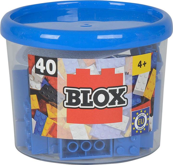 Actual product image Androni Blox 40 blue 8 bricks in box