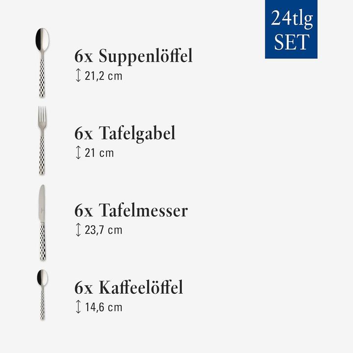 Actual product image Villeroy & Boch Boston (24 pcs., Cutlery set)