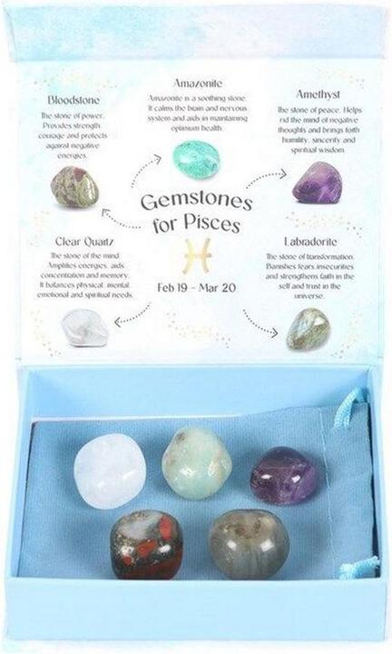 Produktbild Something Different Getrommelter Stein Pisces 5erPack