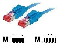 Produktbild Tecline Patchkabel S/FTP, PiMF, Cat 6, blau, 5,0 m halogenfrei, mit Draka-Kabel und Hirosesteckern TM21 (bis (S/FTP, CAT6, 5 m)