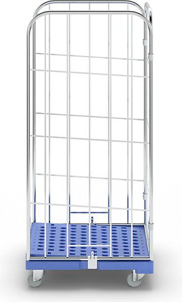 Immagine prodotto ESB Rollcontainer con ripiano inclinato, 3 lati, blu. (500 kg)