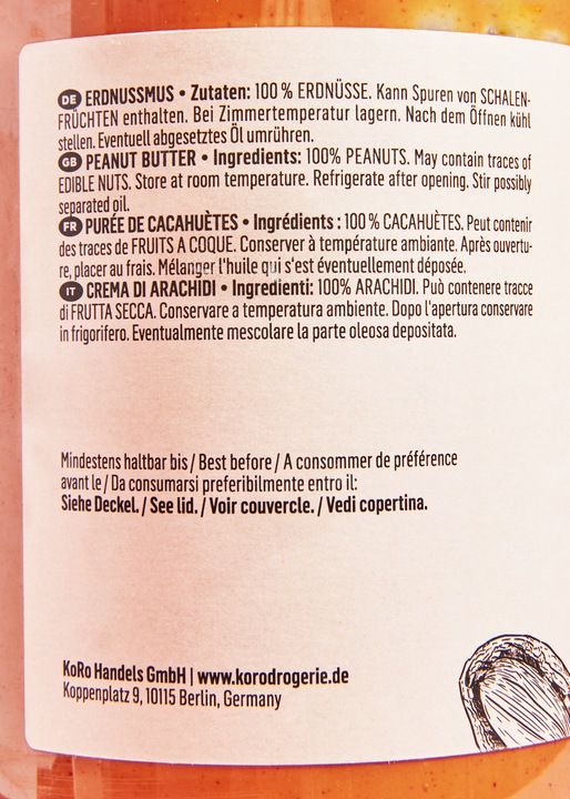 Actual product image KoRo Peanut butter (6000 g)