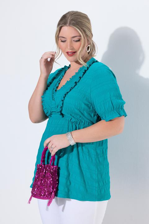 Produktbild Miamoda Bluse, A-Linie, Rüschen, Halbarm (48)