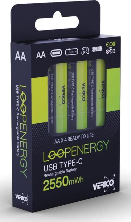 Image du produit Verico LoopEnergy AA (4 pcs, AA, 1700 mAh)
