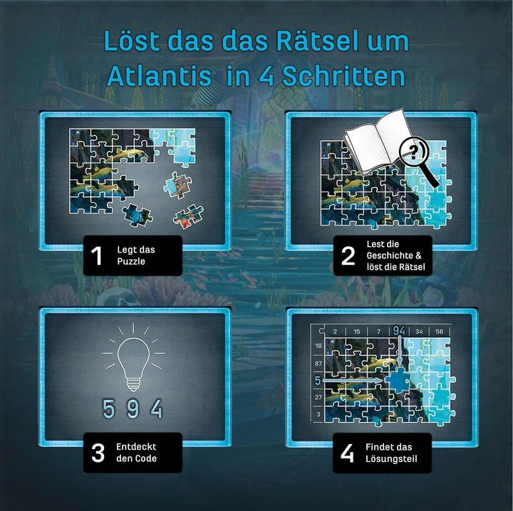 Produktbild Kosmos EXIT® - Das Puzzle Der Schlüssel zu Atlantis (500.50 Teile)