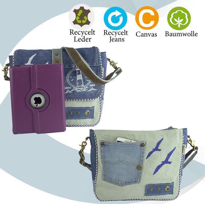 Produktbild Sunsa Jeanstasche Schultertasche Handtasche Schule Upcycling No.54