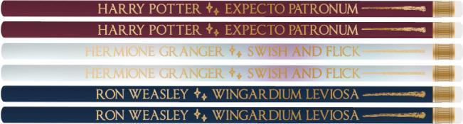Harry Potter : Hogwarts Wands Set de 6 crayons (Blanc, Non contraignant)