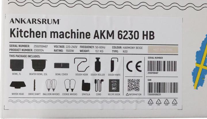 Actual product image Ankarsrum Assistant Original 6230 (1500 W, 7 l)