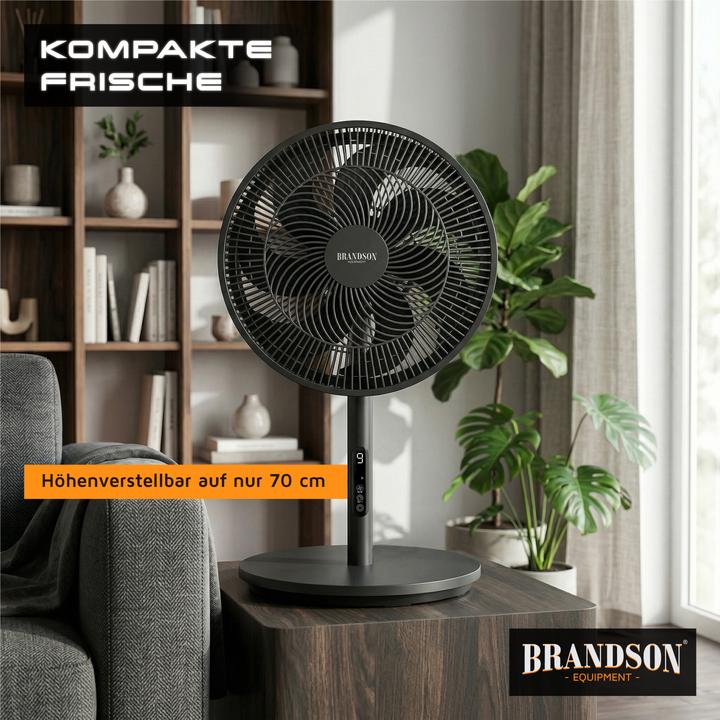 Produktbild Brandson Standventilator DC-Motor, leise, Oszillation, Fernbedienung, 30 W, 9 Geschwindigkeitsstufen (29.70 dB)