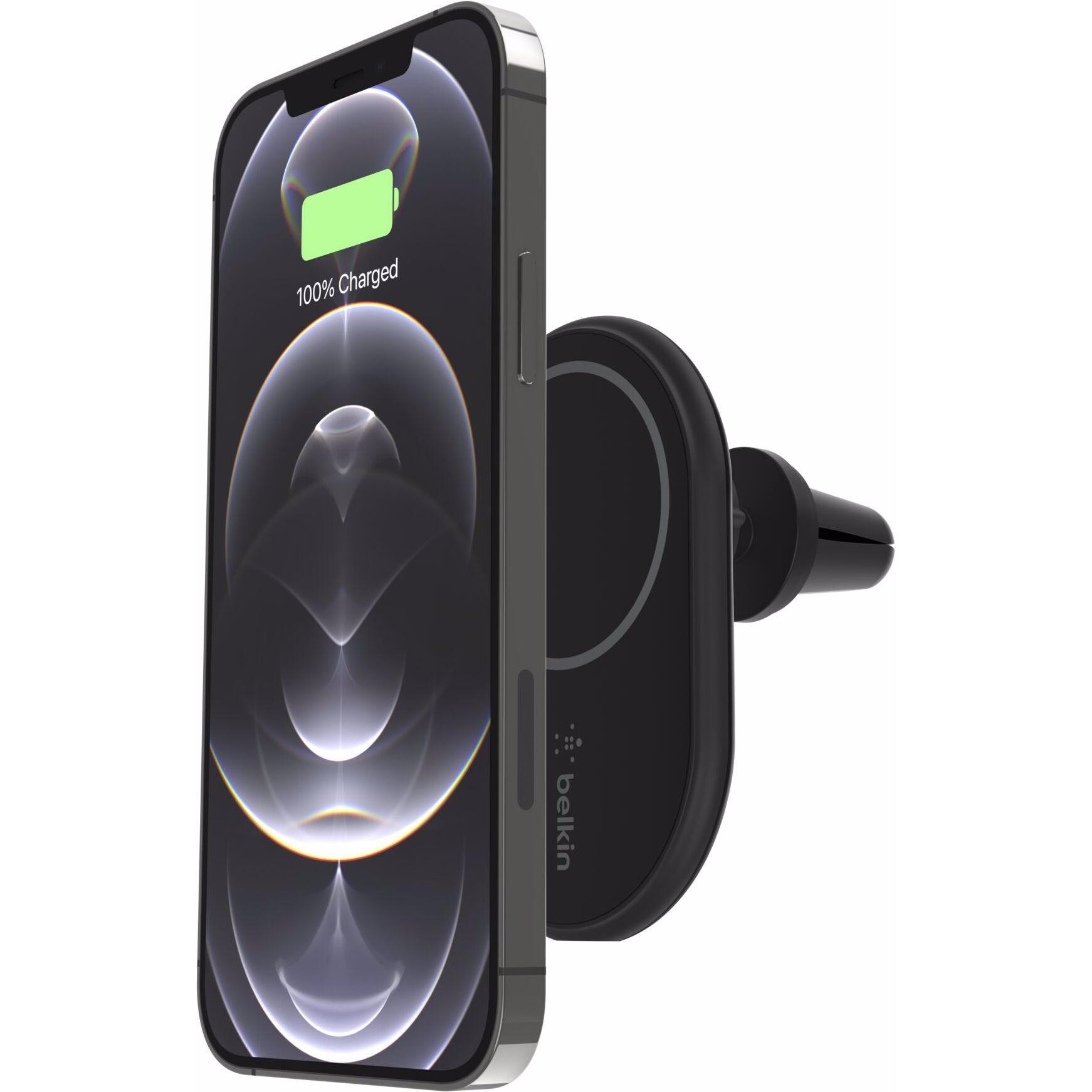 Thumbnail - Belkin Magnetic Wireless Car Charger with MagSafe, Smartphone Halterung, Schwarz