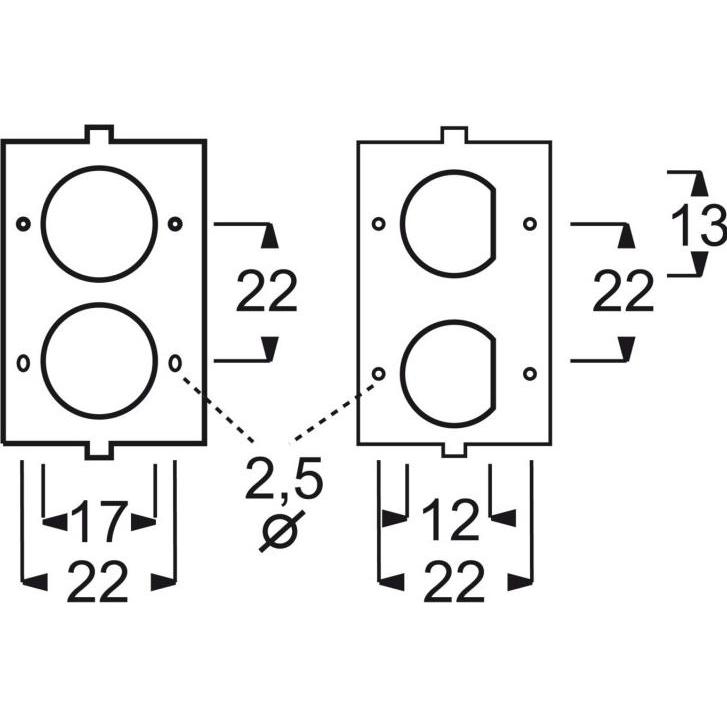 Thumbnail - Busch-Jaeger, Zubehör Schalterprogramm, Zentralscheibe mit Tragring 2CKA001710A0698