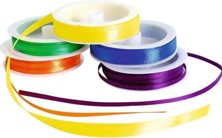 Produktbild Colorations Satinband 16 Spulen farbig, 120mtr.