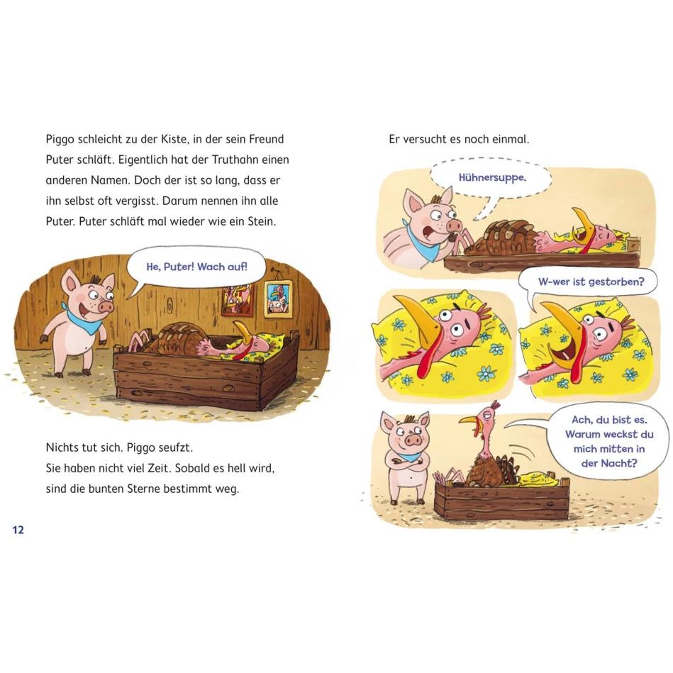 Thumbnail - Piggo und Puter: Vom Stall ins All, Kinderbücher von Karen Christine Angermayer, Valeska Scholz