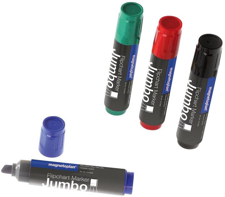 Produktbild Magnetoplan JUMBO - Flipchart Marker (Assortiert, 10 mm, 4 x)