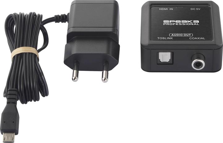 Produktbild SpeaKa Professional HDMI (eARC/ARC) zu Koax/Toslink-Adapter (HDMI Modulator, Toslink Adapter)