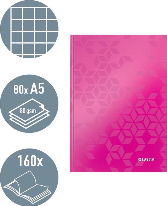 Produktbild Leitz Wow (A5, Kariert, Harter Einband)