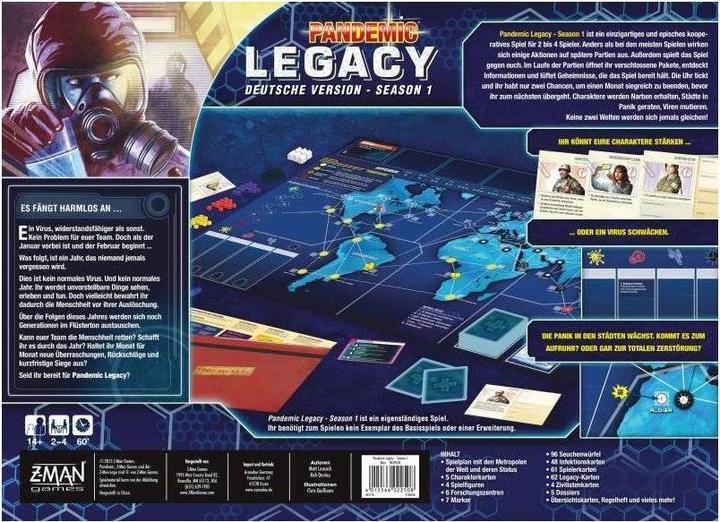 Produktbild Asmodée Pandemic Legacy (Deutsch)