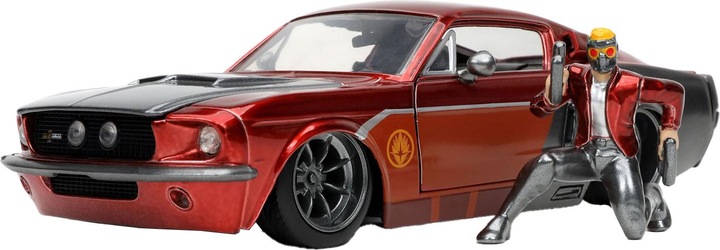 Actual product image Jada Marvel Star Lord 1967 Ford Mustang 1:24