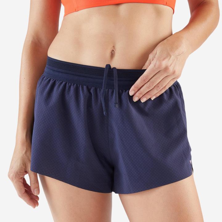 Produktbild Kiprun Women's Lightweight Running & Trail Shorts - Run 900 Light - Navy blue (XS)