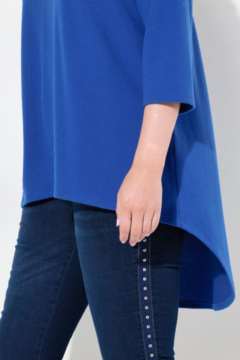 Actual product image Miamoda Sweater with rounded hem and 3/4 sleeves (50, 52)
